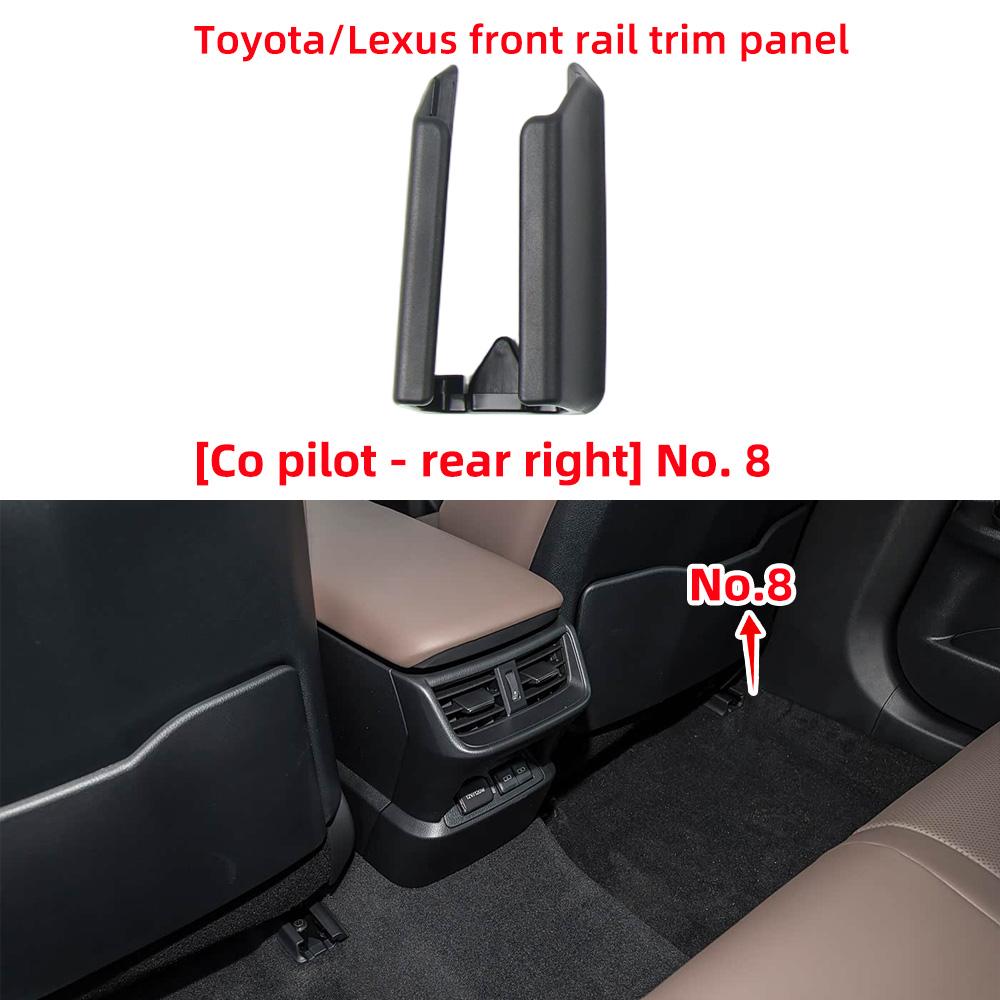 Накладка на направляющую переднего сиденья автомобиля для Toyota Prius ES Harrier Crown Mirai 2018- Запасная часть 72123-50020