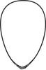 Bandel Cross Necklace x Cord length Cord thickness 2017 Model [BANDEL] (Black White) 45cm, 2.0mm