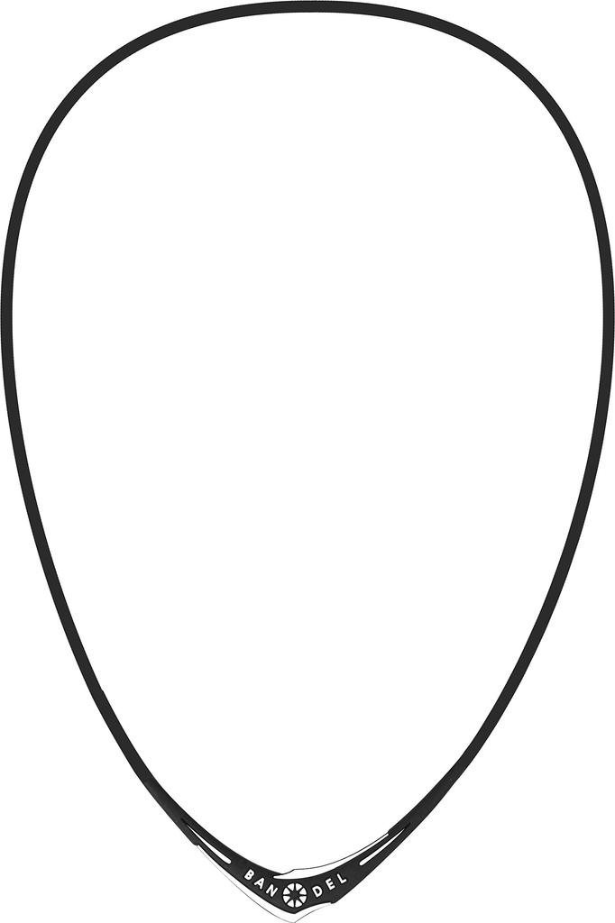 Bandel Cross Necklace x Cord length Cord thickness 2017 Model [BANDEL] (Black White) 45cm, 2.0mm
