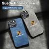 Роскошный чехол для телефона из замши и овчины с эмблемой Porsche для моделей iPhone