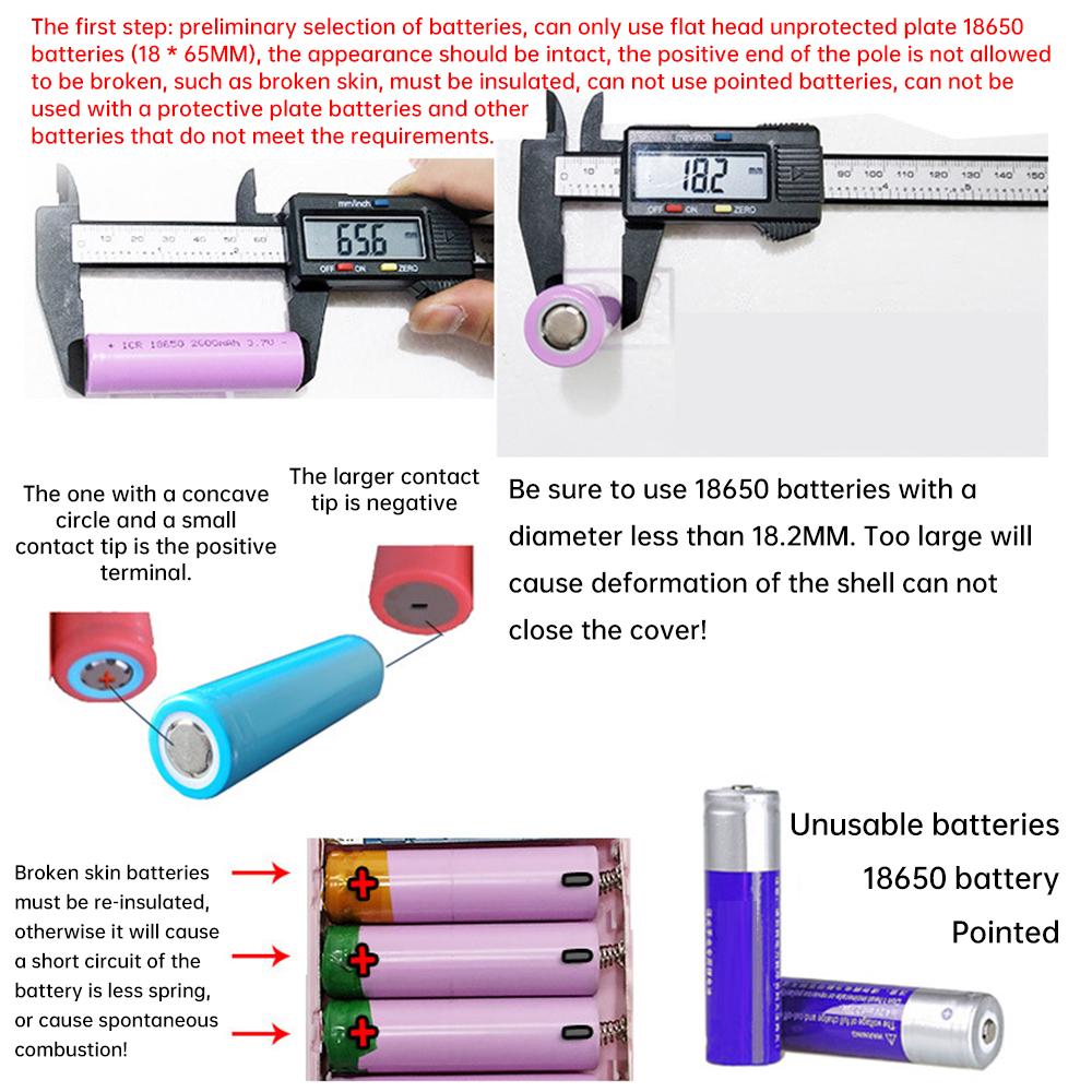 Корпус Power Bank для 8*18650 аккумуляторов, без пайки, для зарядки и хранения, 5V, двойной USB Type C, держатель аккумуляторов для смартфона