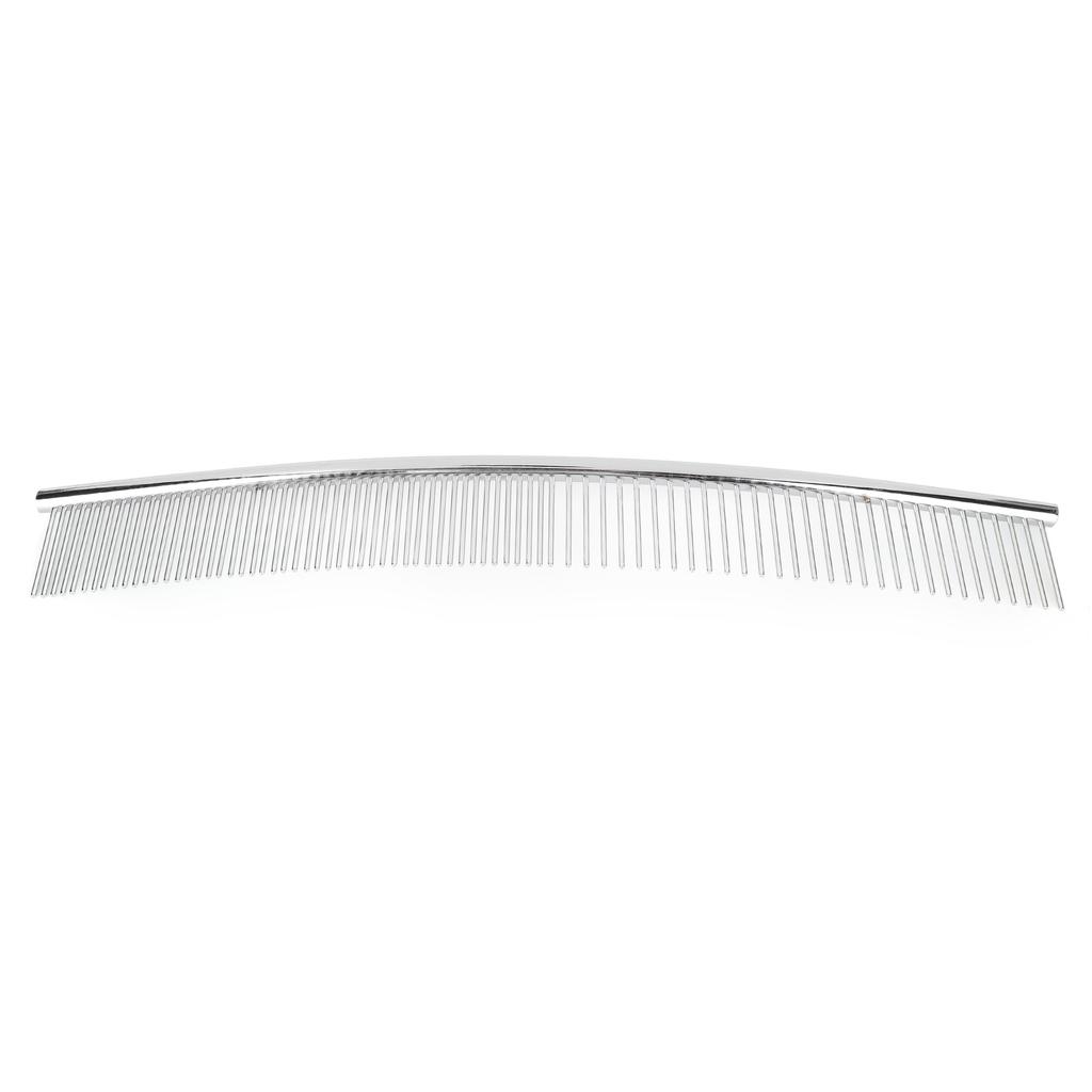 Собаки изогнутый гребень из нержавеющей стали для ухода за домашними животными открывающийся узел гребень щетка для удаления шерсти половина тонкий половина