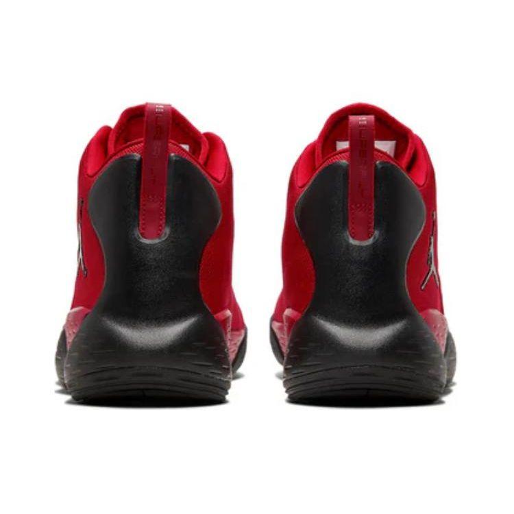 Air Jordan Super Fly MVP PF Удобные Спортивные Амортизирующие Нескользящие Баскетбольные Кроссовки с Высоким Голенищем Мужские кроссовки Красный Черный AR0038-601
