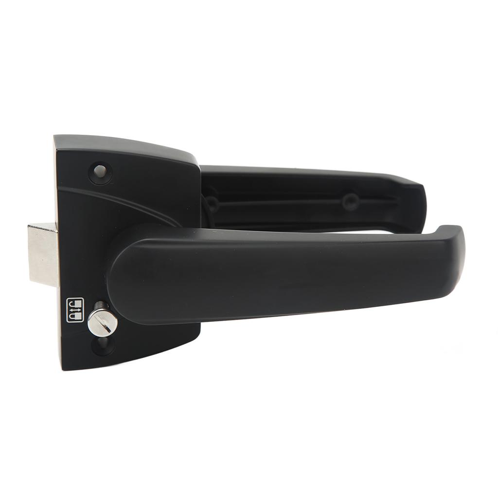 Bathroom Restroom Privacy Lock Entry Lever Lock Aluminum Alloy Matte Black for RV Boat Ship