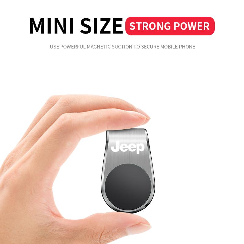 New Car Magnetic L-shaped Car Dedicated GPS Phone Holder For Jeep Wrangler Grand Cherokee Compass Renegade Tyre Stem Air Caps