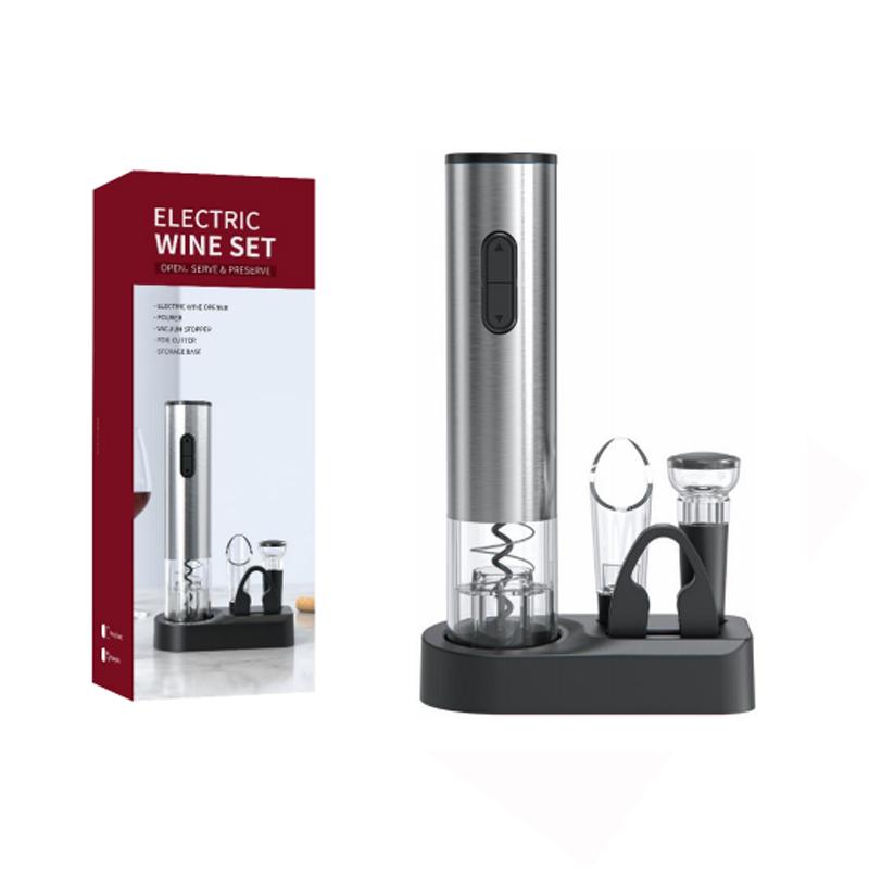 1/4 pcs Electric Wine Bottle Opener Automatic Red Wine Corkscrew Wine Opener Wine Tools Kitchen Products Performance Plastic 5