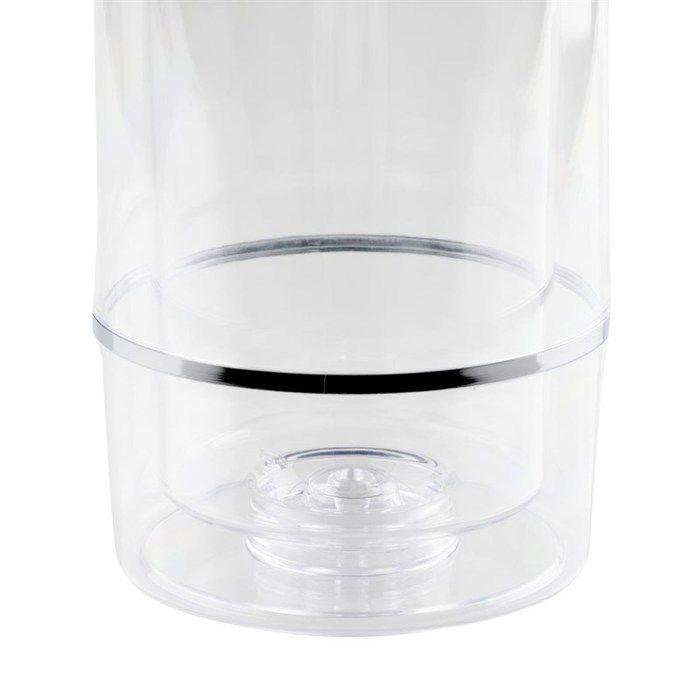 Rafraîchisseur de bouteille - aps - acrylique transparent - double paroi - 230mm de hauteur - 120mm de diamètre