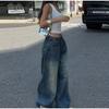 Fashion Wide Leg Denim Pants Women Vintage High Waist Zipper Button Pockets Long Jeans 2025 Spring New Lady High Street Trousers