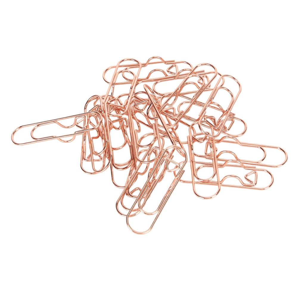 20Pcs Metal Pen Clips Sturdy Metal Strong Clamping Gold Book Pen Holder for Office Scho