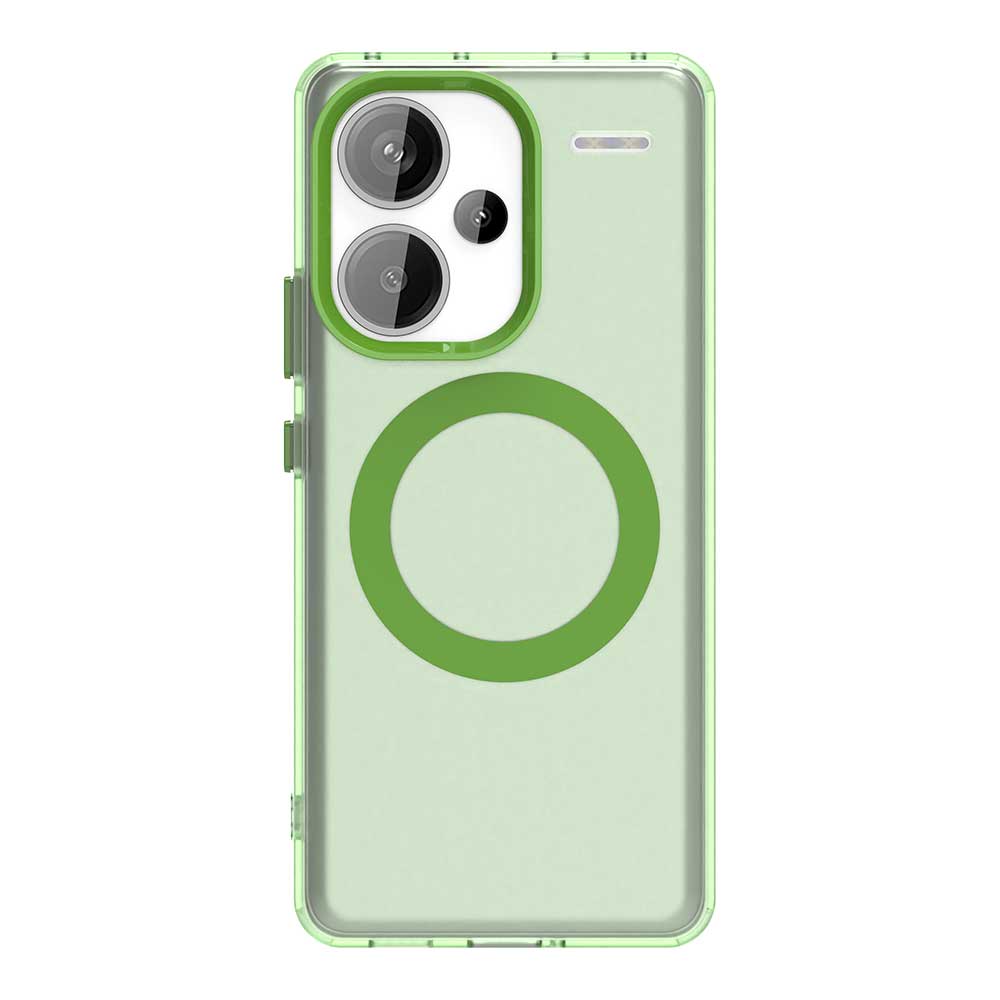 Чехол для Redmi Note 13 Pro Plus 5G, магнитный, для беспроводной зарядки, Funda Redmi Note 13 Pro+ Plus, Coque, матовый, полупрозрачный, задняя крышка из ПК