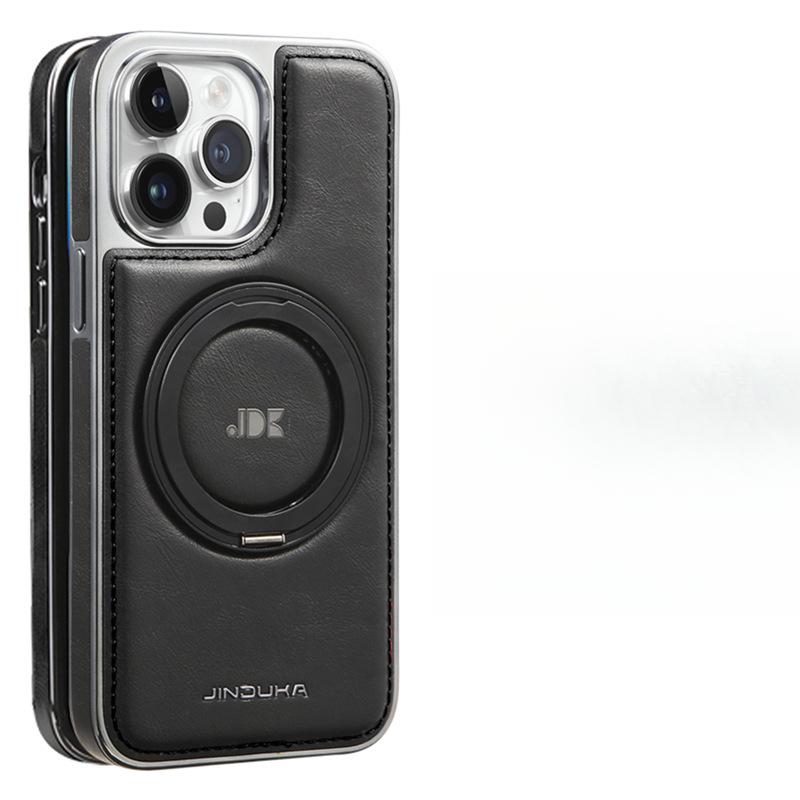 Подходит для чехла для телефона Apple 16promax, 15iphone кожаная вращающаяся магнитная подставка, 14/13 кожаный чехол