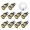 T10 LED White Explosive Light, 10 Pieces, Built-in Canceller, LED T10, Compatible with Vehicle
