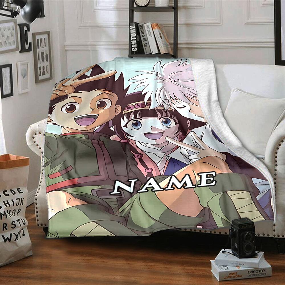 Custom 1pc Anime Character Store Blanket, Soft And Comfortable Blanket, Casual Warm, Camping Travel Blanket, Birthday Gift Q912132