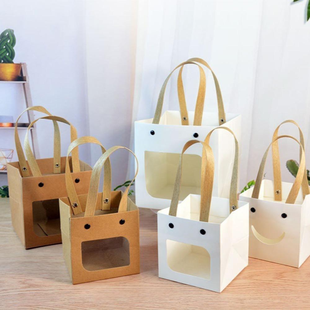 With Handle Gift Packaging Bag Paper Paper Bag High Quality Birthday Goodies Bag