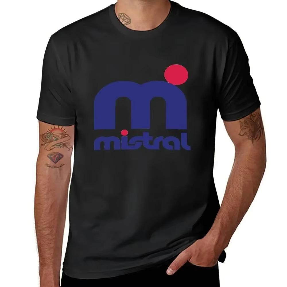 Мужская Женская Футболка для Серфинга Mistral Летняя Хлопковая Футболка Оверсайз Черная Футболка с Коротким Рукавом с Принтом Бренда Футболка Топ Одежда Homme