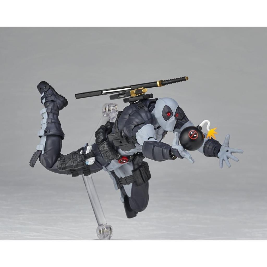 Kaiyodo Revoltech Amazing Yamaguchi Дэдпул Вер. 2.5 Цвет X-Force Высота прибл.. Подвижная фигурка 170 мм, не в масштабе, из ПВХ и АБС, окрашенная