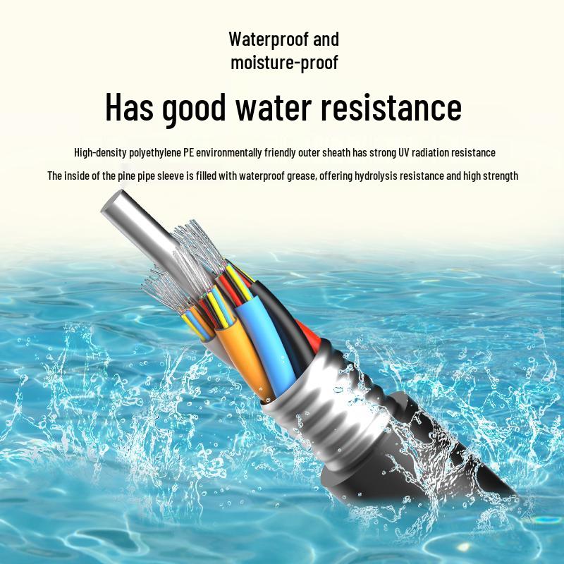 GYTZA Outdoor 24-Core Single-Mode Armored Fiber Optic Cable