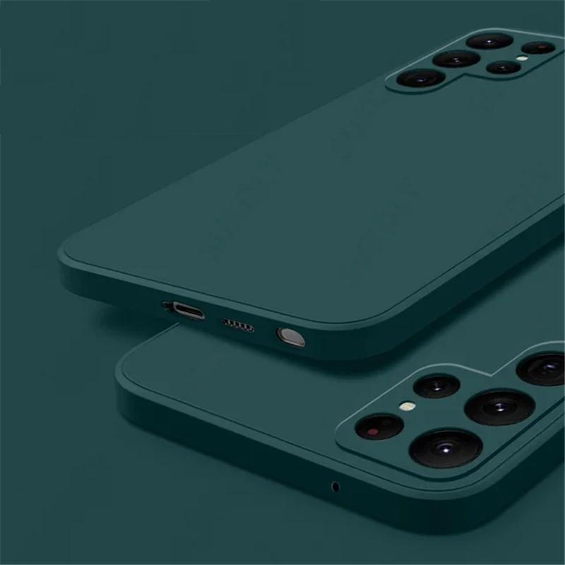 Квадратный жидкий силиконовый чехол для Samsung Galaxy A55 A35 A15 A05S A04S A14 A54 A53 S23 S24 Huawei P60 Redmi Note 13 iPhone 15 14 13 12 11 Pro Max