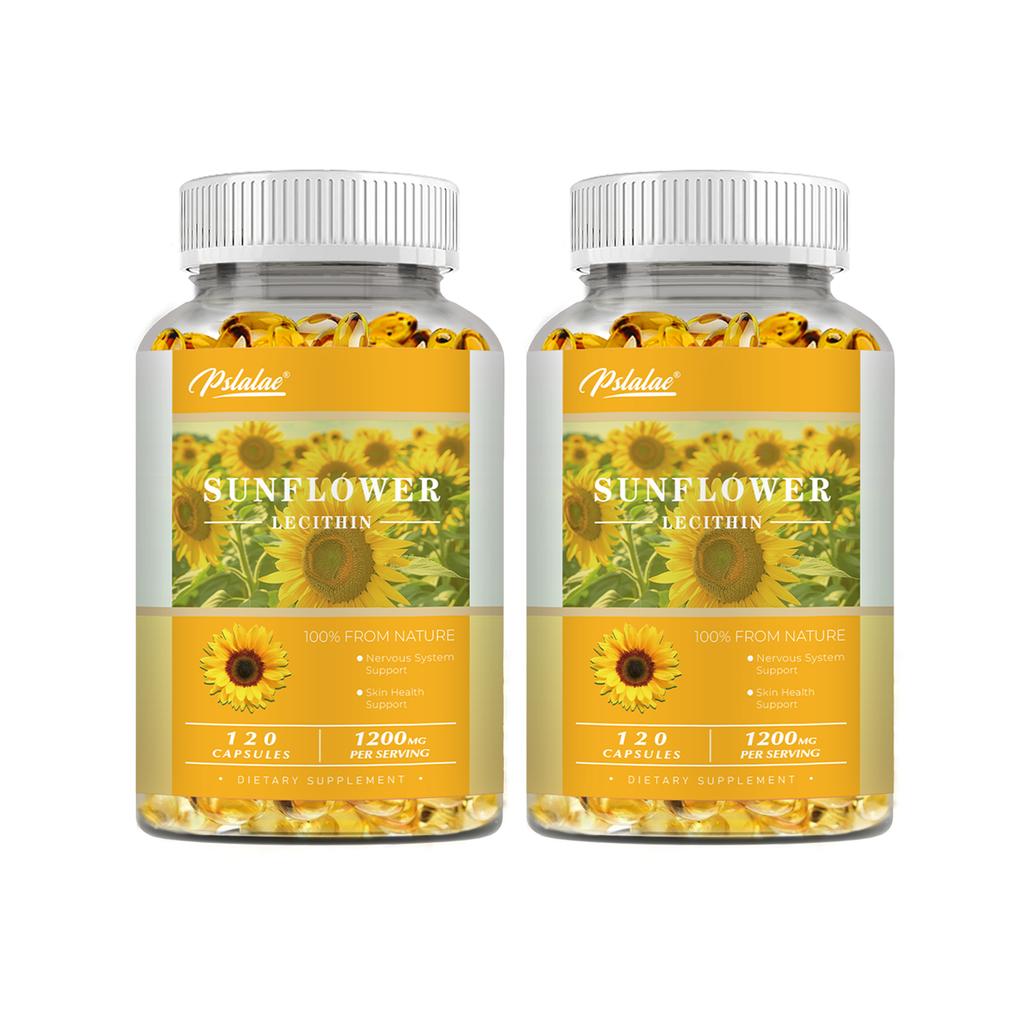 Sunflower extract capsules, each serving contains 1200 mg, a potent formula suitable for both men and women.