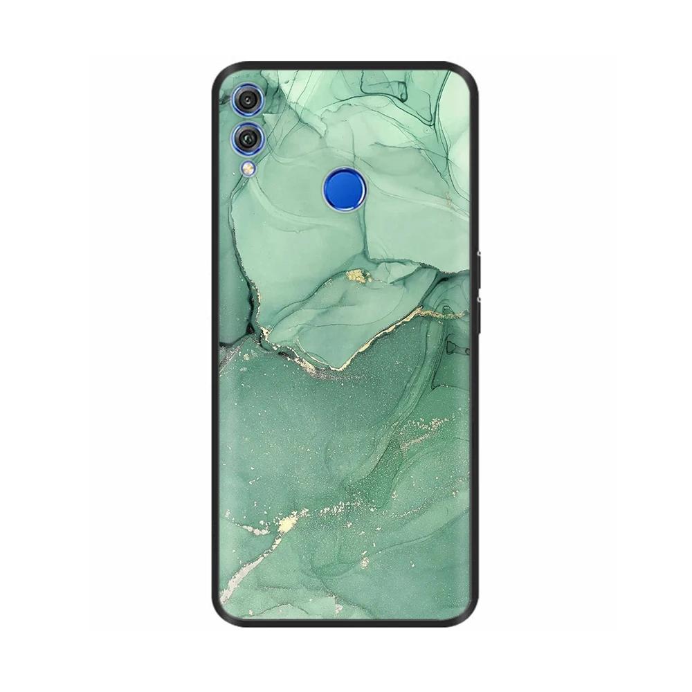 Для Honor 8X Чехол Мягкий Жидкий Силикон Полное Покрытие Чехол для Телефона Для Huawei Honor 8X Чехлы Honor8X Милый Панда Задняя Крышка Fundas