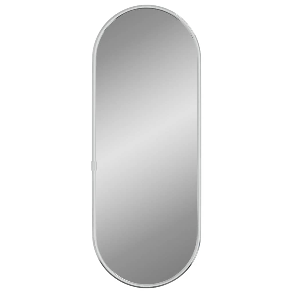 Wall Mirror Silver 40 x 15 cm Oval