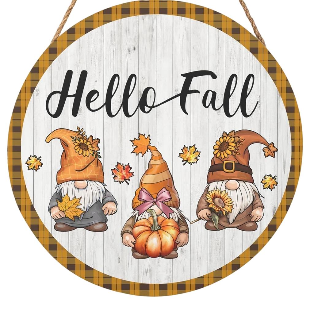 Pumpkin Wooden Welcome Door Hanging, Home Window Wall Decoration