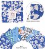 Soimoi Florals Print  Precut 5-inch Cotton  Fabric  Quilting  Squares  Charm Pack DIY Patchwork Sewing Craft- Mustard- Blue-
