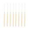 5pcs/set Plastic Dreadlock Crochet Needle Beige Micro Hook Needle Braid Needle  Twist Hair