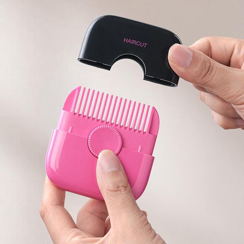 Триммер для стрижки волос 2 в 1, парикмахерская расческа, машинка для стрижки челки, средство для удаления волос, домашние мини-инструменты для макияжа для красоты, аксессуар для стрижки волос