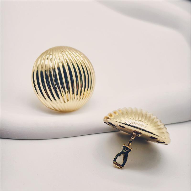 Серьги без пирсинга, металлические полоски, круглые, преувеличенные, большие серьги, модные серьги-клипсы