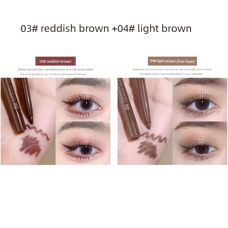 Xixi Color Extremely Fine Eyeliner Glue Pen Red Not Smudge Waterproof Sweat-Proof Durable Eye Shadow Pen for Makeup Artists