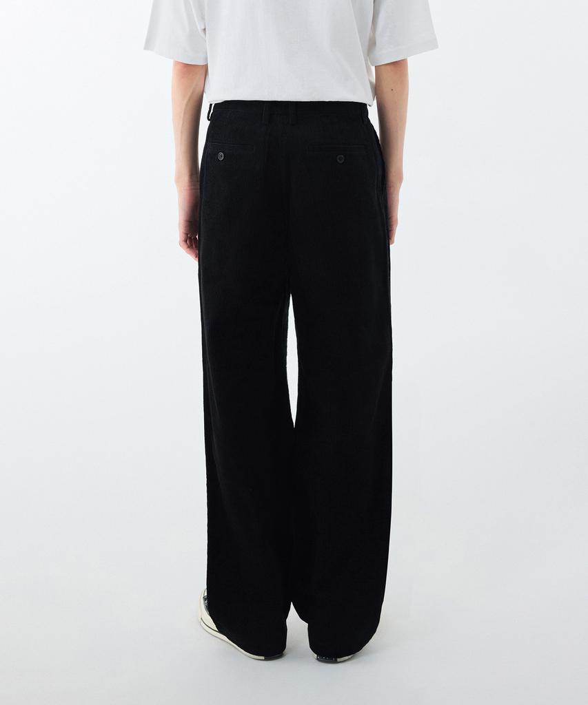MUSINSA STANDARD Wide Corduroy Pants [Black]
