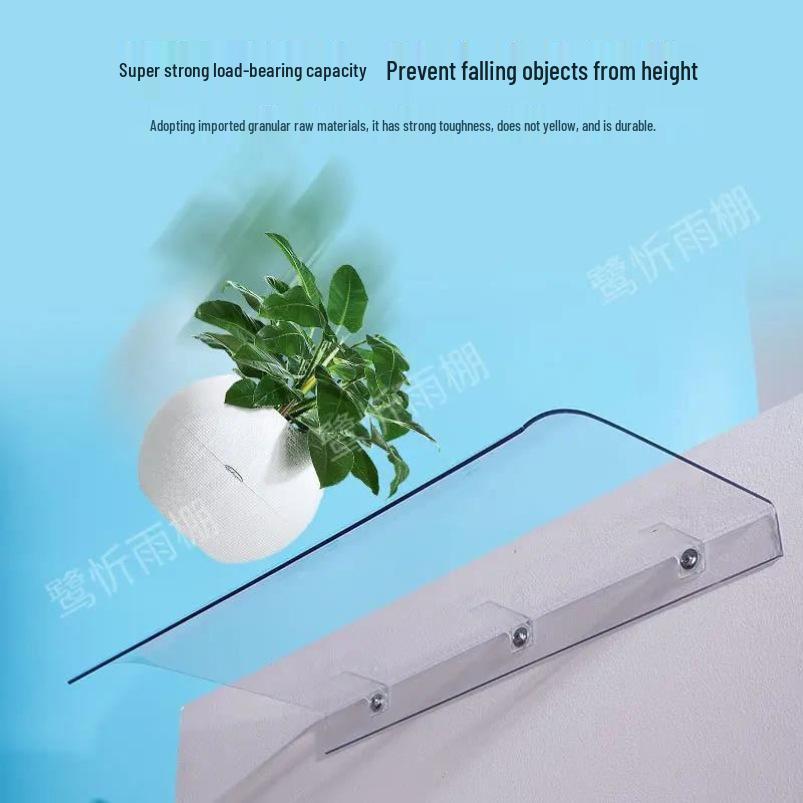 Бескаркасный прозрачный навес: Бесшумный водонепроницаемый навес для дверей, окон и балконов