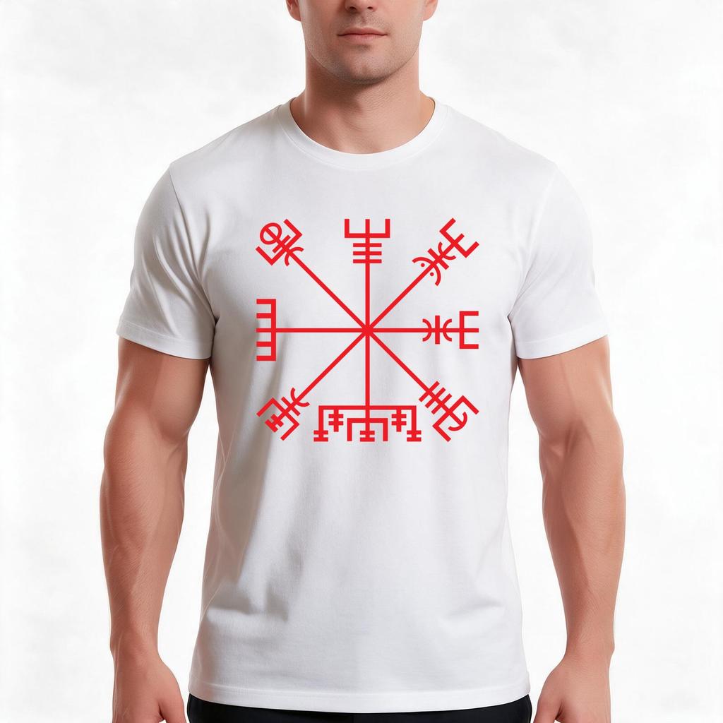 Vegvisir (Variant Iii) Tshirt Summer Casual Cotton Tee Oversized Streetwear Tops Vintage Graphic Print Unisex Unisex Unisex