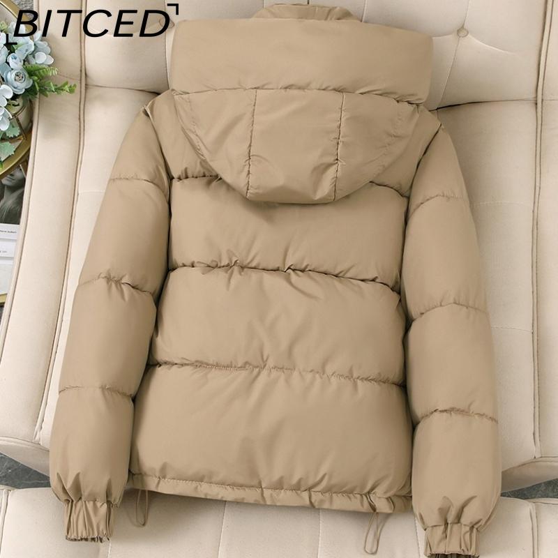 BITCED Women's Short Down-Filled Hooded Winter Coat