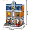 City Street View Building Blocks CAFE Shop Garden Hotel Restaurant Store Architecture Bricks Model Toy Gift For Kid