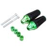 1 Pair Universal Motorcycle Aluminum Alloy Frame Slider with Bolt 8mm/M8 for Honda Green