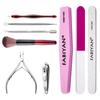 Pusher Nail Remover Manicure Tools Set Stainless Steel Dead Skin Scissors Nail File Polishing