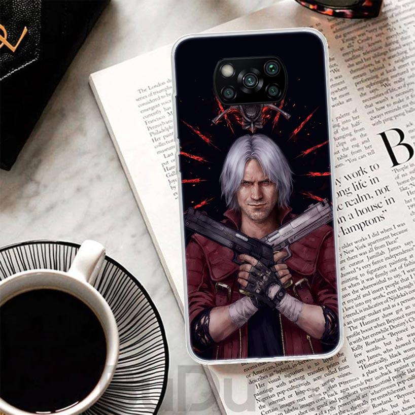 Игровой чехол D-Devil May Cry 5 для телефона Xiaomi Poco X7 X6 X5 Pro X3 Nfc F7 Ultra Чехол-накладка F6 F5 X4 F4 Gt F3 M6 M5S M4 M3 С принтом