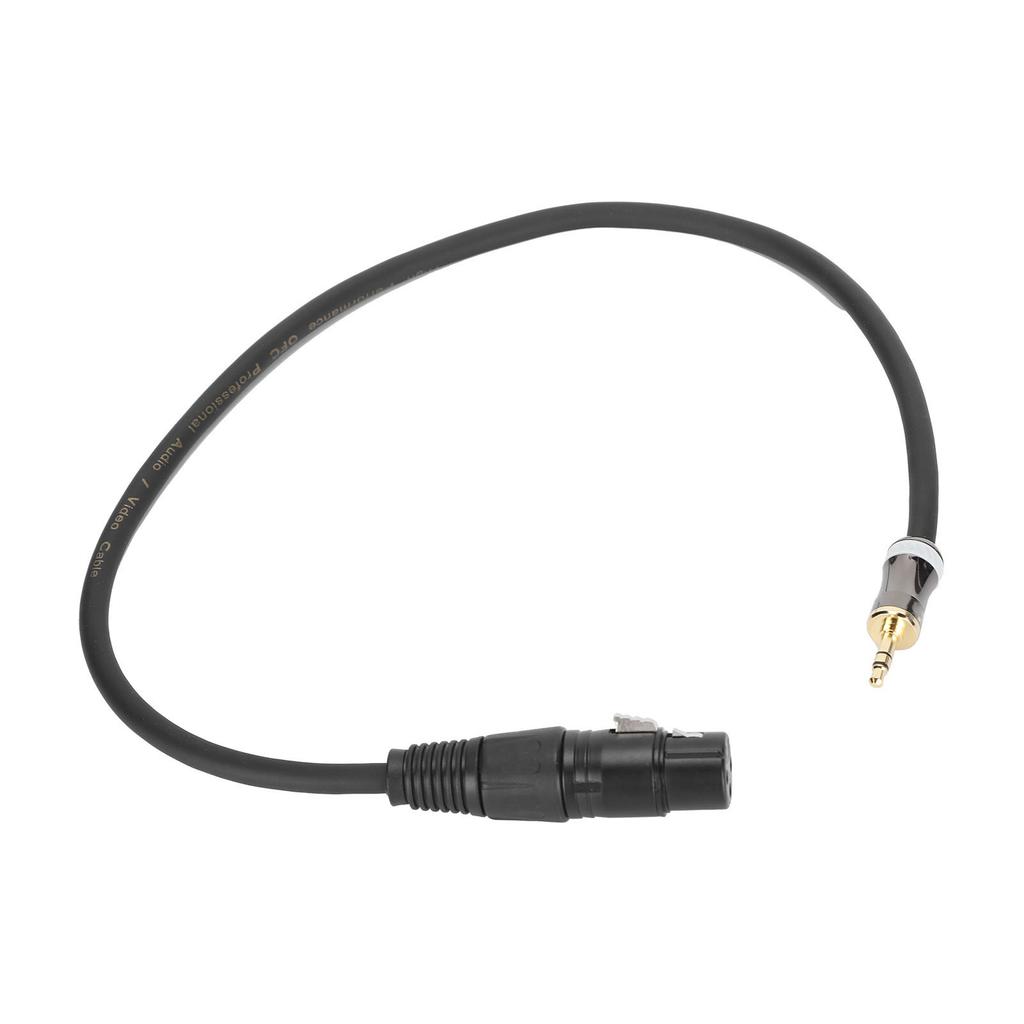 JORINDO XLR Female to 3.5mm 1 8in Male Microphone Cable Balanced Signal Interconnection CordJD6025‑0.5m 1.6ft