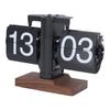 Retro Flip Down Clock 24H Vintage Automatic Page Turning Clock Desktop Mechanical Flip Down Clock for Living Room Study Office
