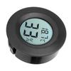 Мини круглый встроенный цифровой ЖК-термометр гигрометр измеритель влажности и температуры для помещений черный