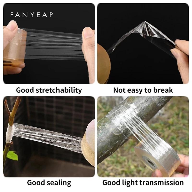 Лента для прививки из полиэтилена, самоклеящаяся пленка для садовых деревьев, растений, рассады, виноградной лозы, томатов, аксессуары для прививки, растягивающаяся, ширина 2/3/4 см