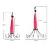 Luminous Jigs Angling Squid Hook with fish eyes Octopus Bait Fishing Tackle Wood Shrimp Lures