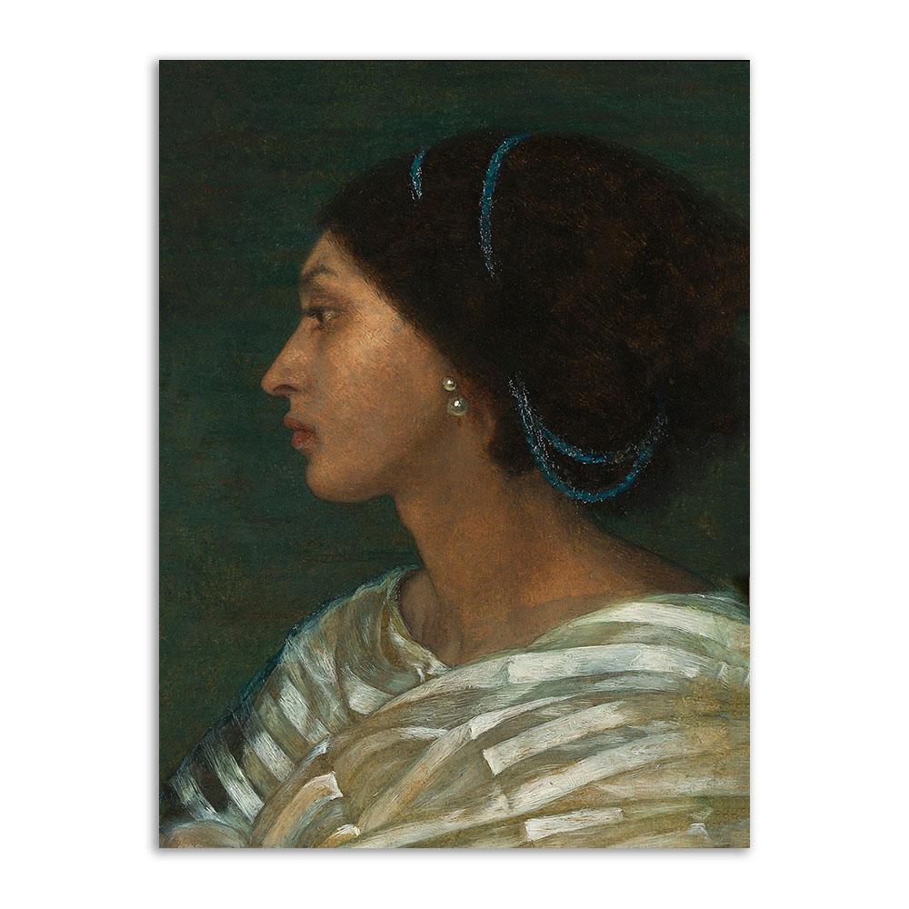 Vintage Reading Woman Portrait Wall Art Antique Retro Canvas Painting Decoration Picture For Living Room Home Wall Poster Art