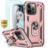 Protective Case - PROSHOP - for iPhone 13 Pro - Pink - Shockproof - Magnetic Support