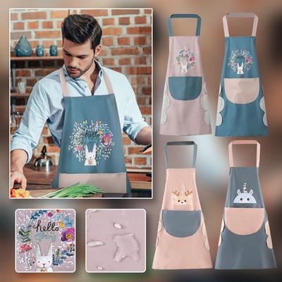 Грязно-коралловый бархатный фартук-полотенце венок кухонный фартук с лямкой через шею