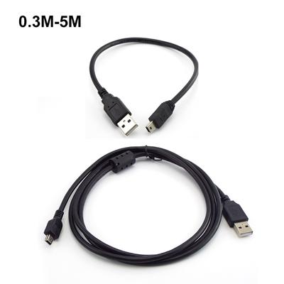 0,3 м 5 м Usb-папа-мини-5 P USB-кабель для зарядки и передачи данных, зарядное устройство, Т-портовые разъемы для расширения автомобильного видеорегистратора, провод для цифровой камеры