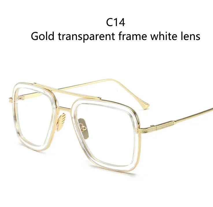 Роскошные мужские солнцезащитные очки в стиле стимпанк, солнцезащитные очки Tony Stark Iron Man, винтажные металлические очки, солнцезащитные очки в стиле стимпанк Uv400 для мужчин Gafas