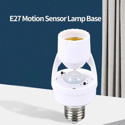 E27 PIR LED Адаптер с датчиком движения Умный держатель для лампочки с датчиком движения Основание для лампы Автоматический преобразователь